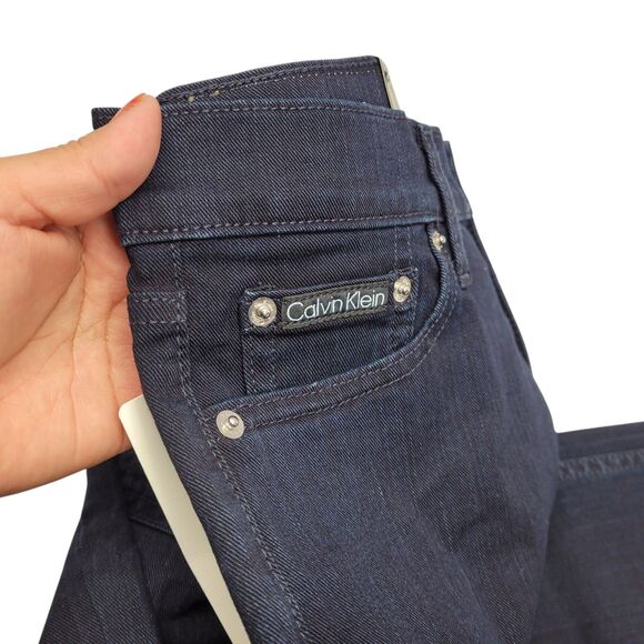 Calvin Klein Men's Jeans Dark Wash Straight Fit Vintage CK Navy W30 x L32 NWT - Picture 10 of 10